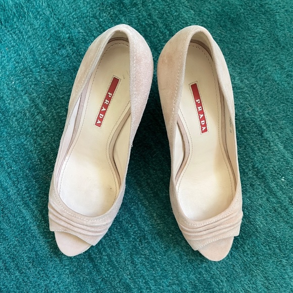 Light Pink Prada Wedges - Picture 7 of 8